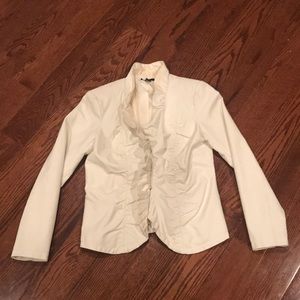 Alfani Faux Leather Button-up Jacket